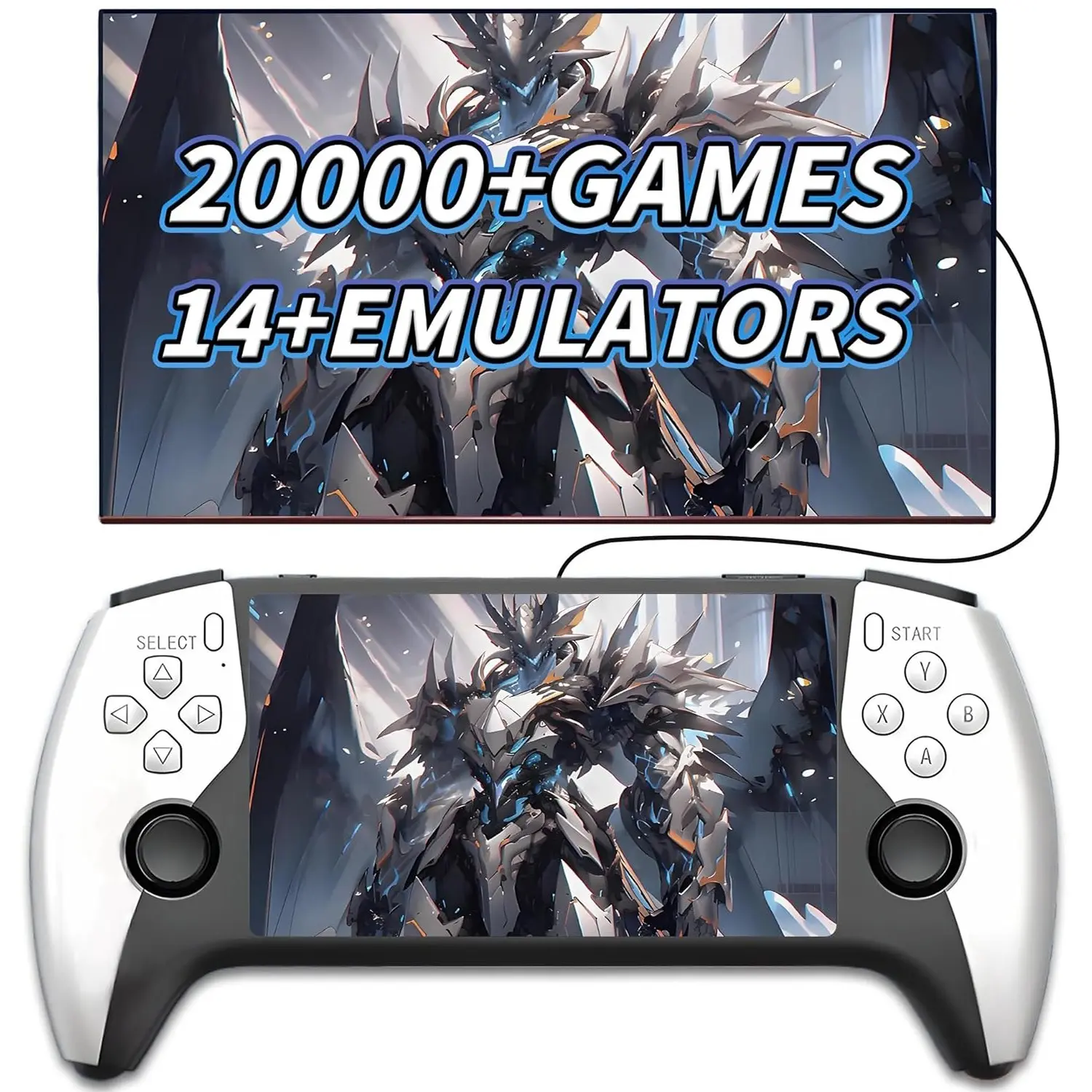 Sf3500 Retro Handheld Gaming Console, 5.5 Inch HD IPS Screen, over 20,000 Games, 3000mah Battery, TV Compatible, Portable Simulator, Great Gift