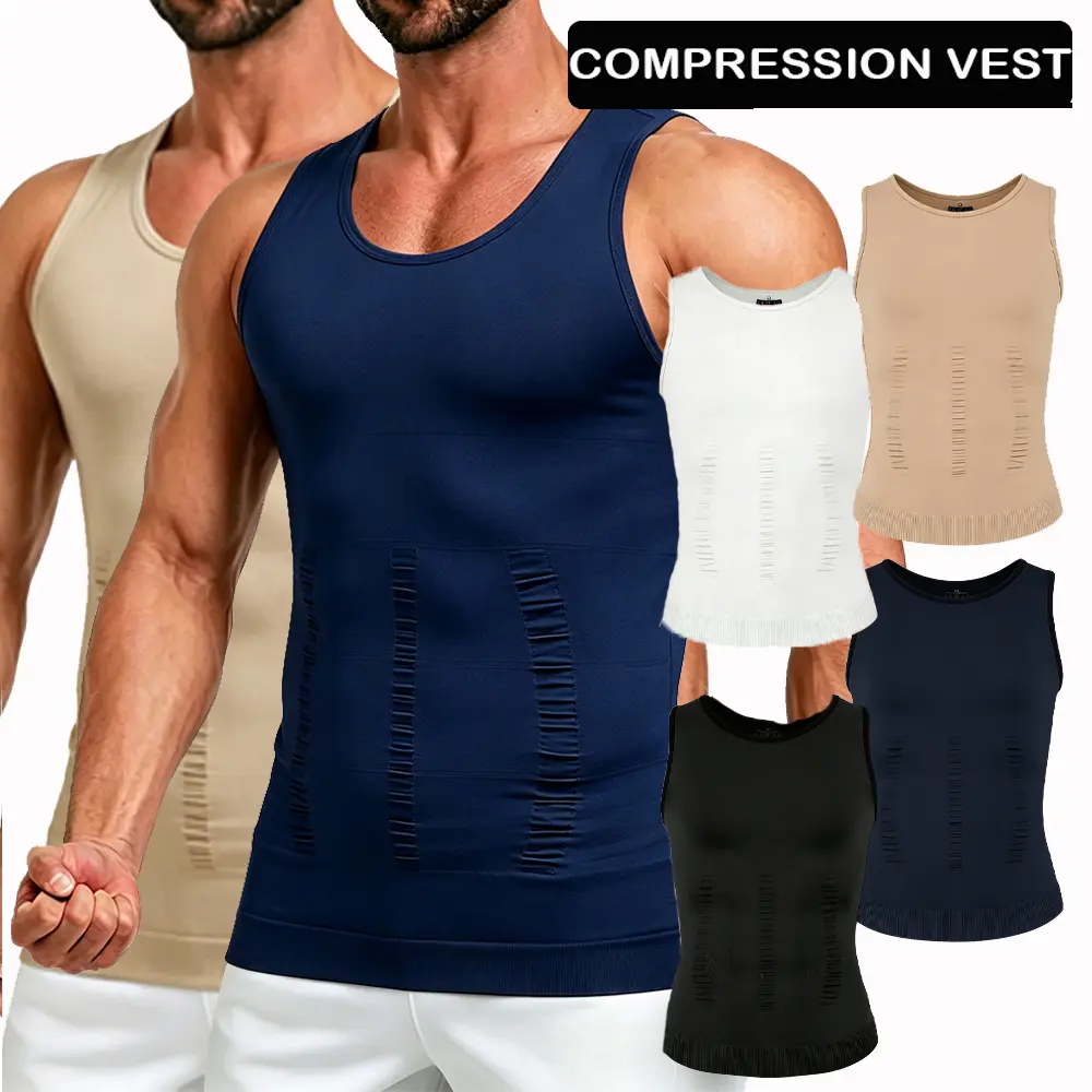 1/2 Pack Menswear Compression Breathable Undershirts Stretch Lightweight Sports Athletic Workout Tank Top Clothes