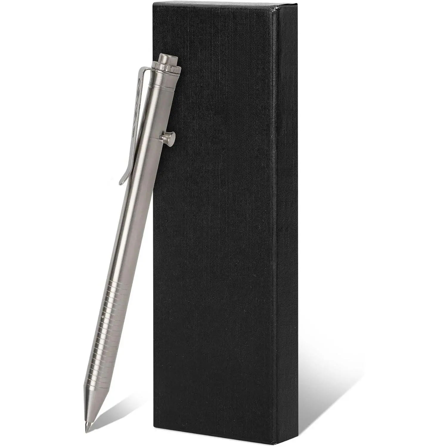 Stainless Steel Bolt Action Pen, | Refillable Stainless Steel Pen with  G2 Compatible Refill for Office Writing, Journaling, Signatures, and Everyday