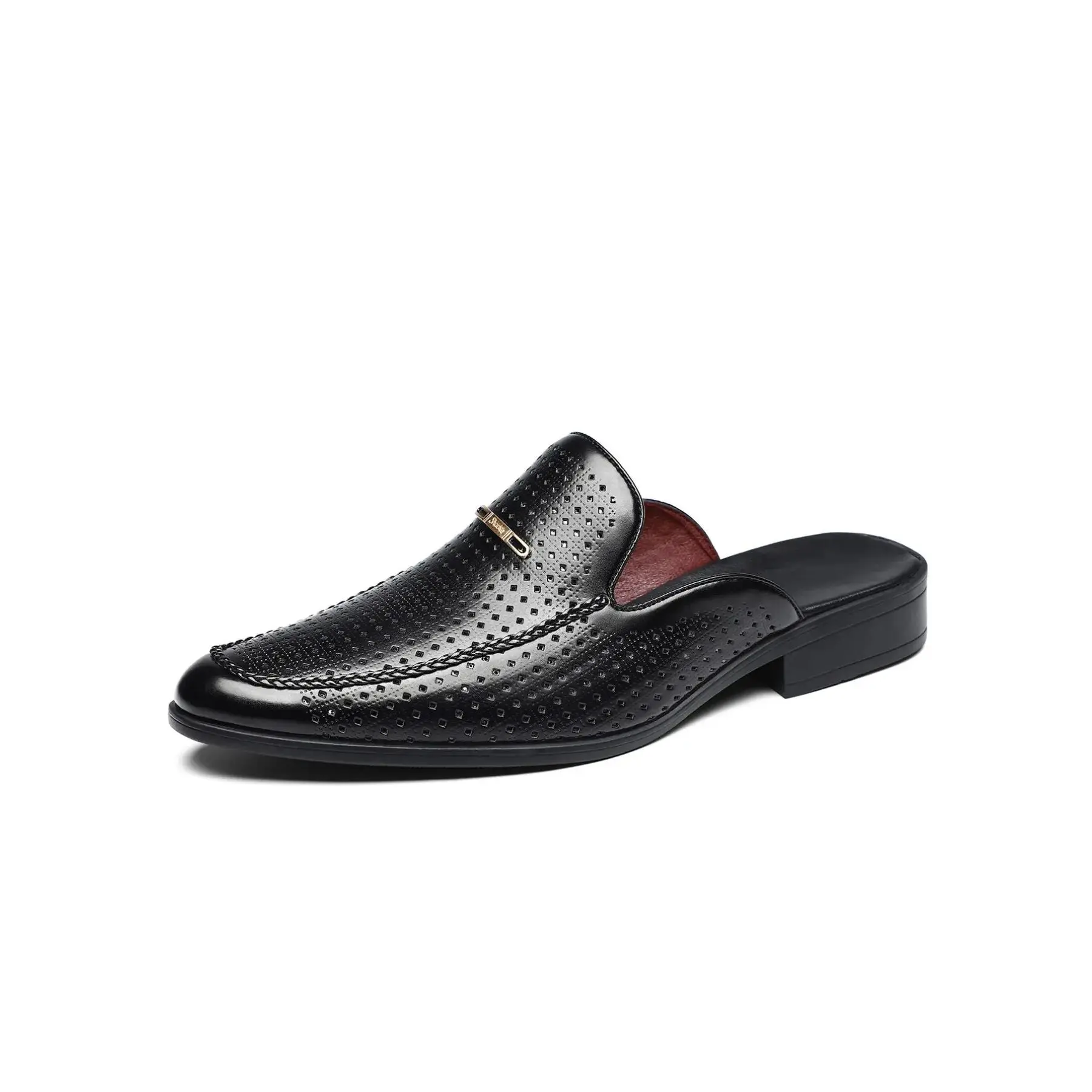 Men's Casual Rubber Sole Slippers, Half Slipper Mules, House Slippers, Daily Wear Comfortable Footwear, Easy Slip-On Design, Perfect for Home & Outdoor Use