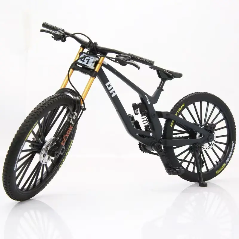Alloy Metal Bicycle Model, Realistic Mountain Bike, Road Bike, Desk Decor, Desk Ornament, Desktop Ornaments, Collectible Mini Bike, Figurine, Office & Home Decoration, Home Decor Statue, Christmas & Halloween Gift
