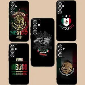 Mexico Flag Mobile Cell Phone Case for Samsung GalaxyS26 S25 S24 S23 S22 S21 Plus FE Ultra For iPhone 17 16 15  Pro Pro Max AirColour Protective Cover, Accessories, Smartphone