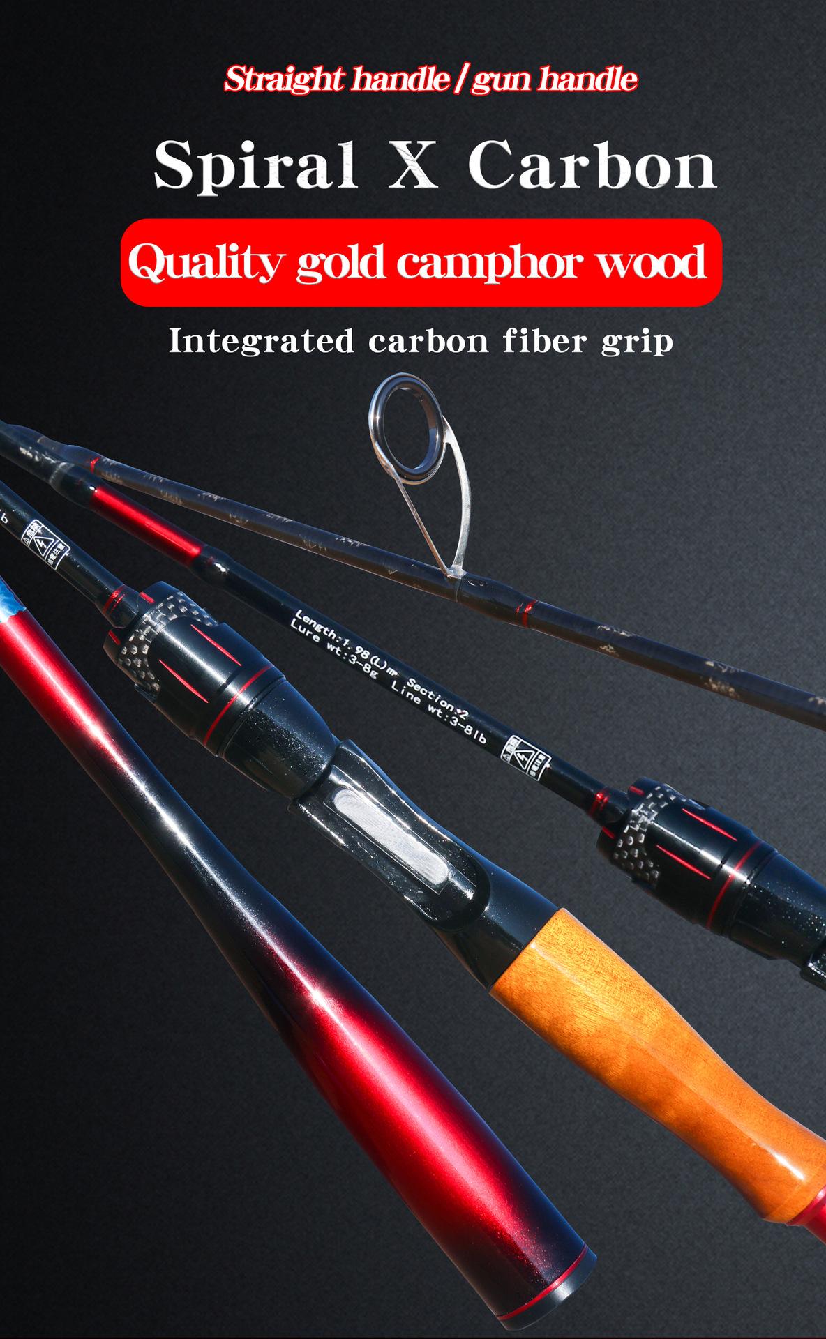 YJ Aquahunter Carbon Fiber Fishing Rod & Reel Combo, Casting & Spinning Rods L ML M Power, Versatile Long Casting Fishing Combo