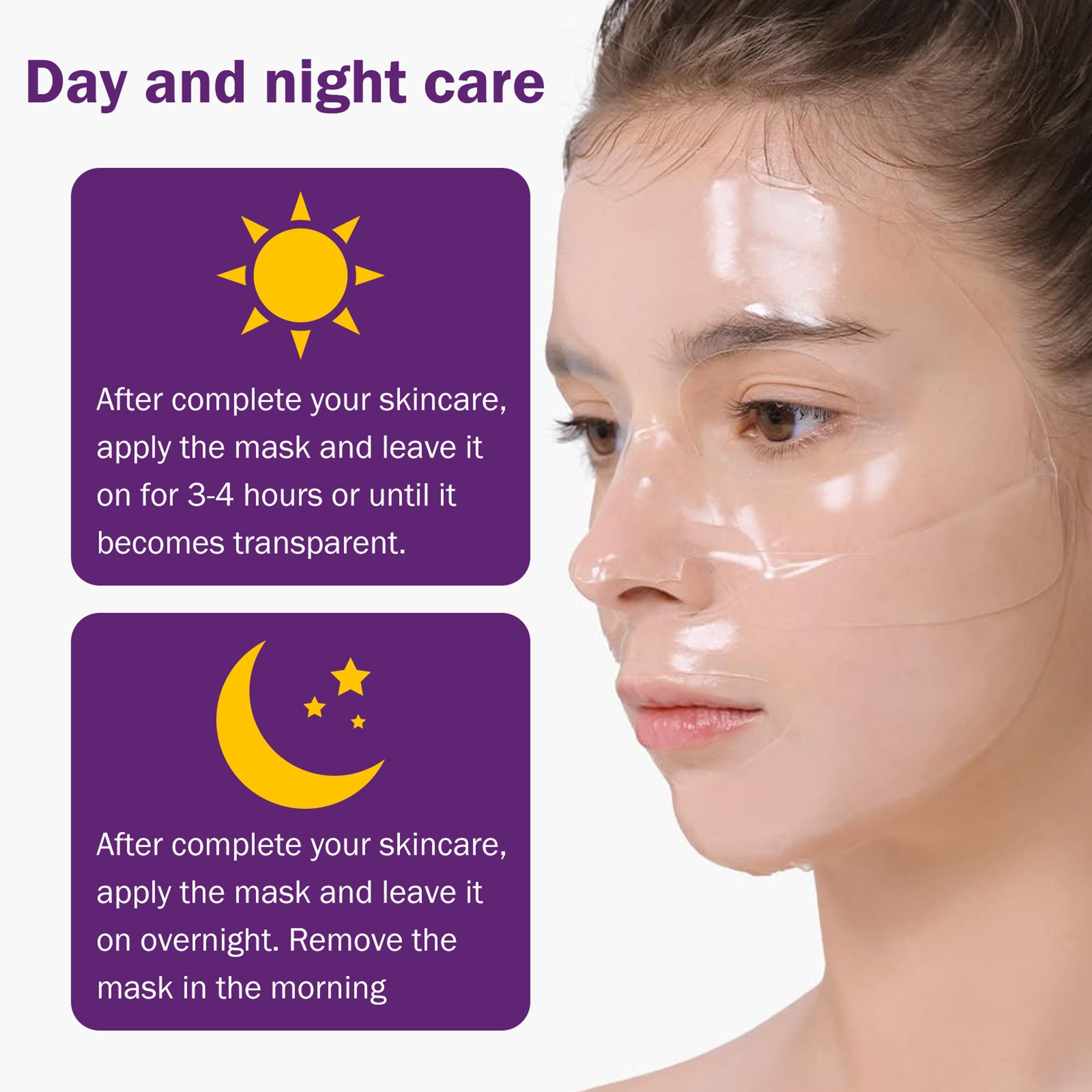 Powerful Moisturizing Bio Collagen Face Mask 8pcs for Deep Hydration, Alcohol-Free Formula for Soft Radiant Skin