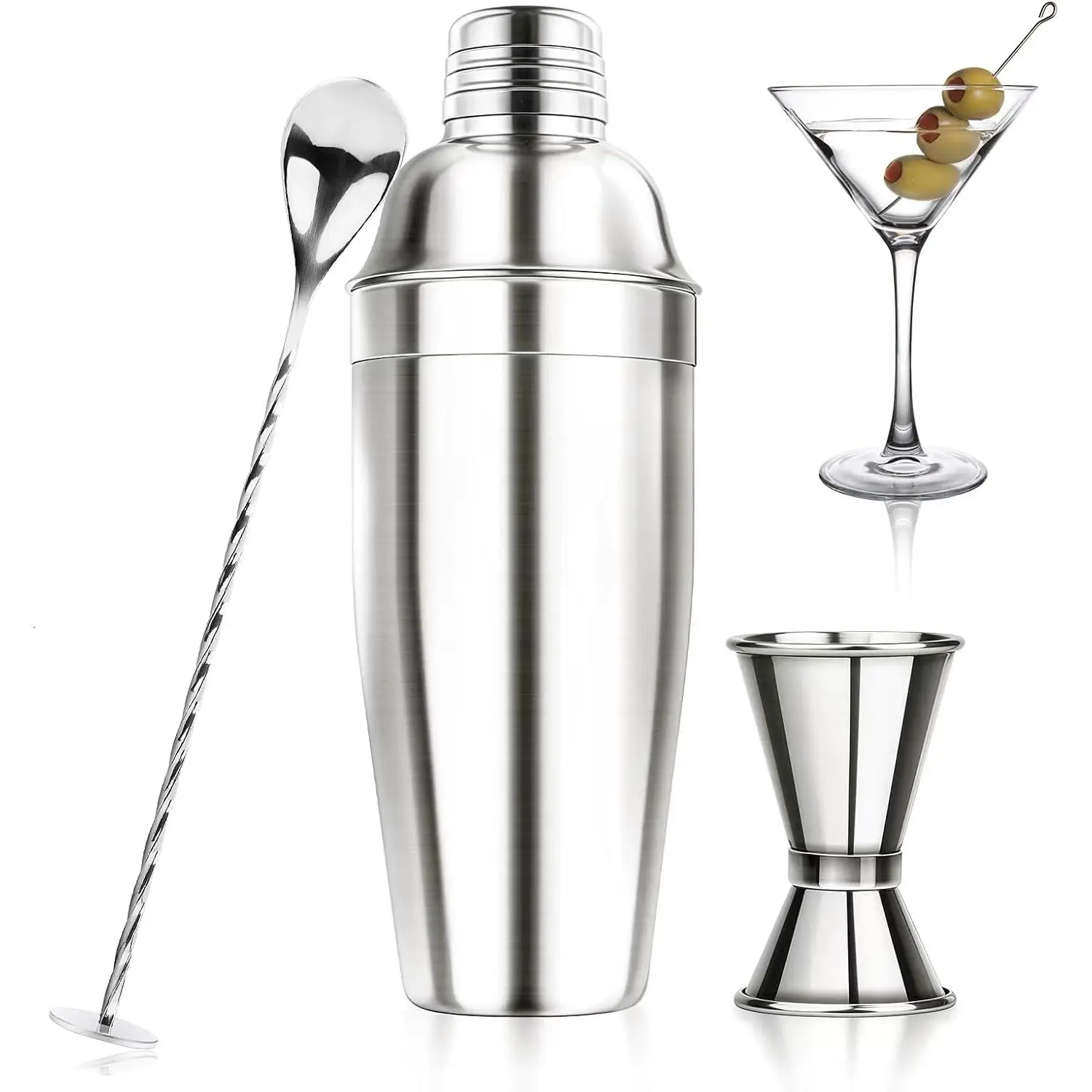 24oz Stainless Steel  Shaker Set Bartender Kit