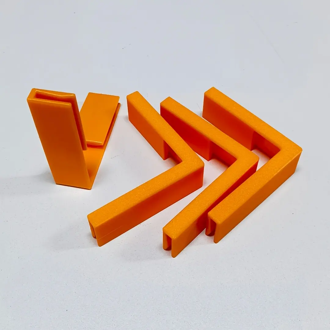 [Carton Corner Clips] 3D Printed Carton Corner Right Angle Clips - 4pcs Corrugated Box Edge Reinforcement Fixing Clamps for Box Reuse & Storage Bucket Making