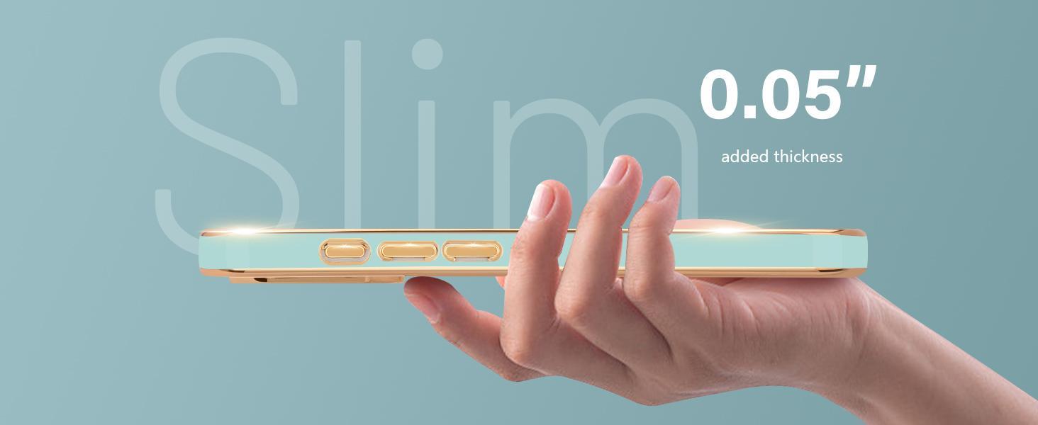 Teageo Compatible with iPhone 16 Case for Girl Women Cute Love-Heart Luxury Bling Plating Soft Back Cover Raised Camera Protection Bumper Silicone Shockproof Phone Case for iPhone 16, Pearl Aqua