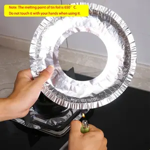 10 pieces, kitchen stove cleaning pad, oil-proof disc, gas stove tinfoil pad, gas stove oil-proof pad, stove aluminum foil