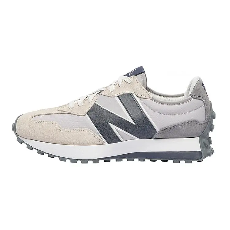 New Balance Foot Locker X  NB 327 Grey Day Collaboration Trendy Sports Color Block Low Top Kids Running Shoes GS327GRY