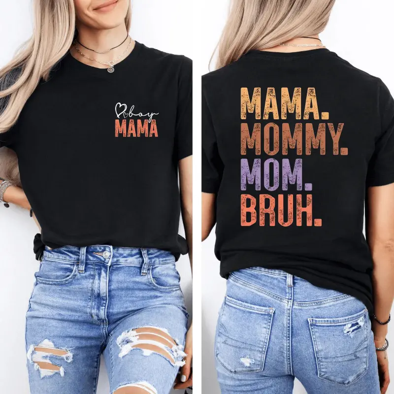 Ma Mama Mom Bruh tshirt, Girl Mama & Boy Mama tshirt, Fun Mom tshirt, Fun Gifts for Mom, Motherhood Gift,