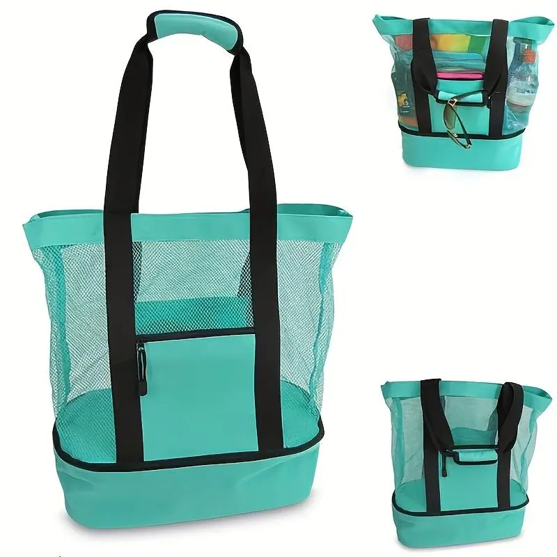 Multifunctional Outdoor Travel Bag - Includes Toiletry Bag, Summer Items, and Creative Mesh Beach Bag