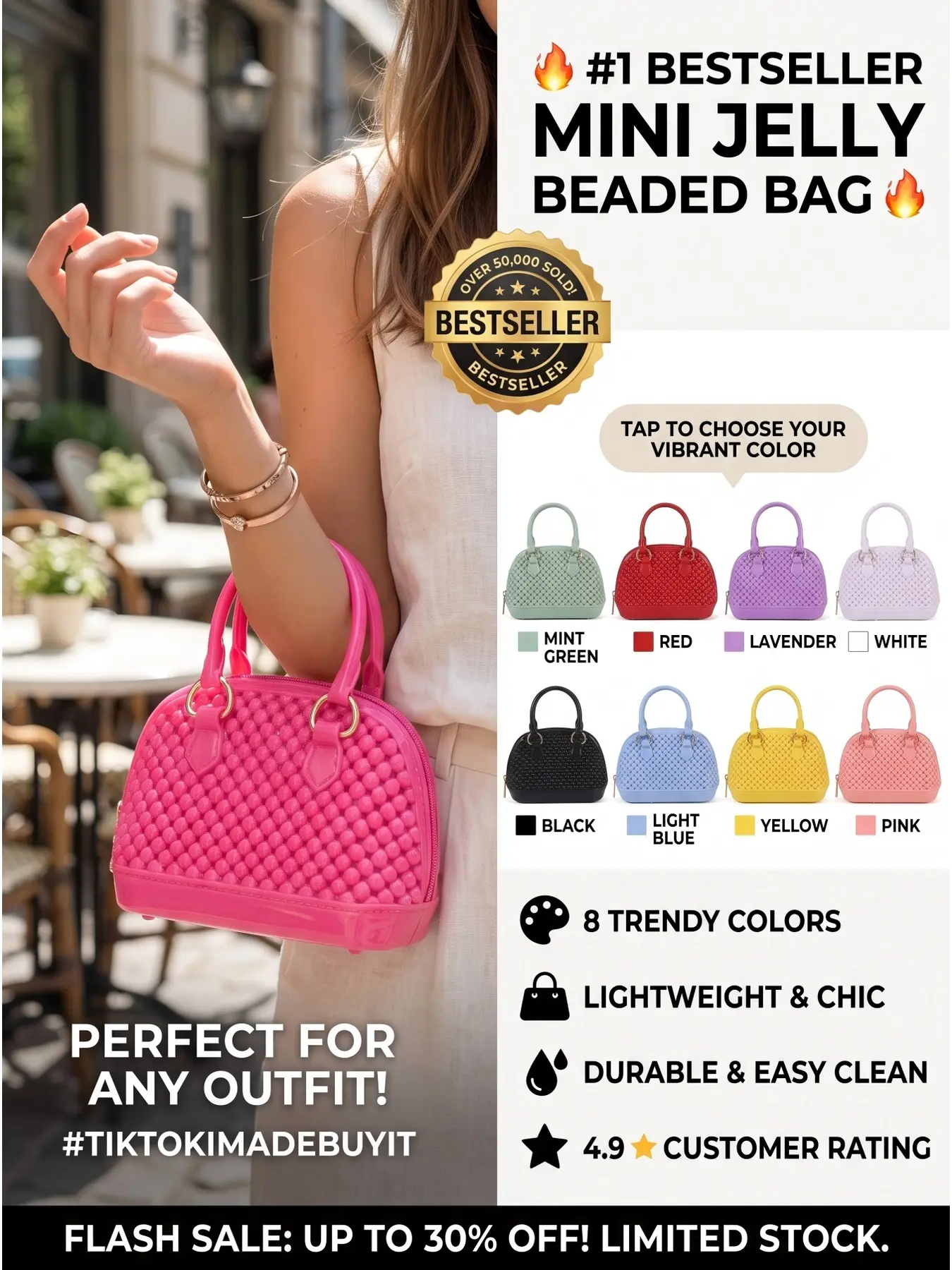 New PVC jelly shell bag, mini jelly bag, handbag, trendy popular single shoulder crossbody jelly bag