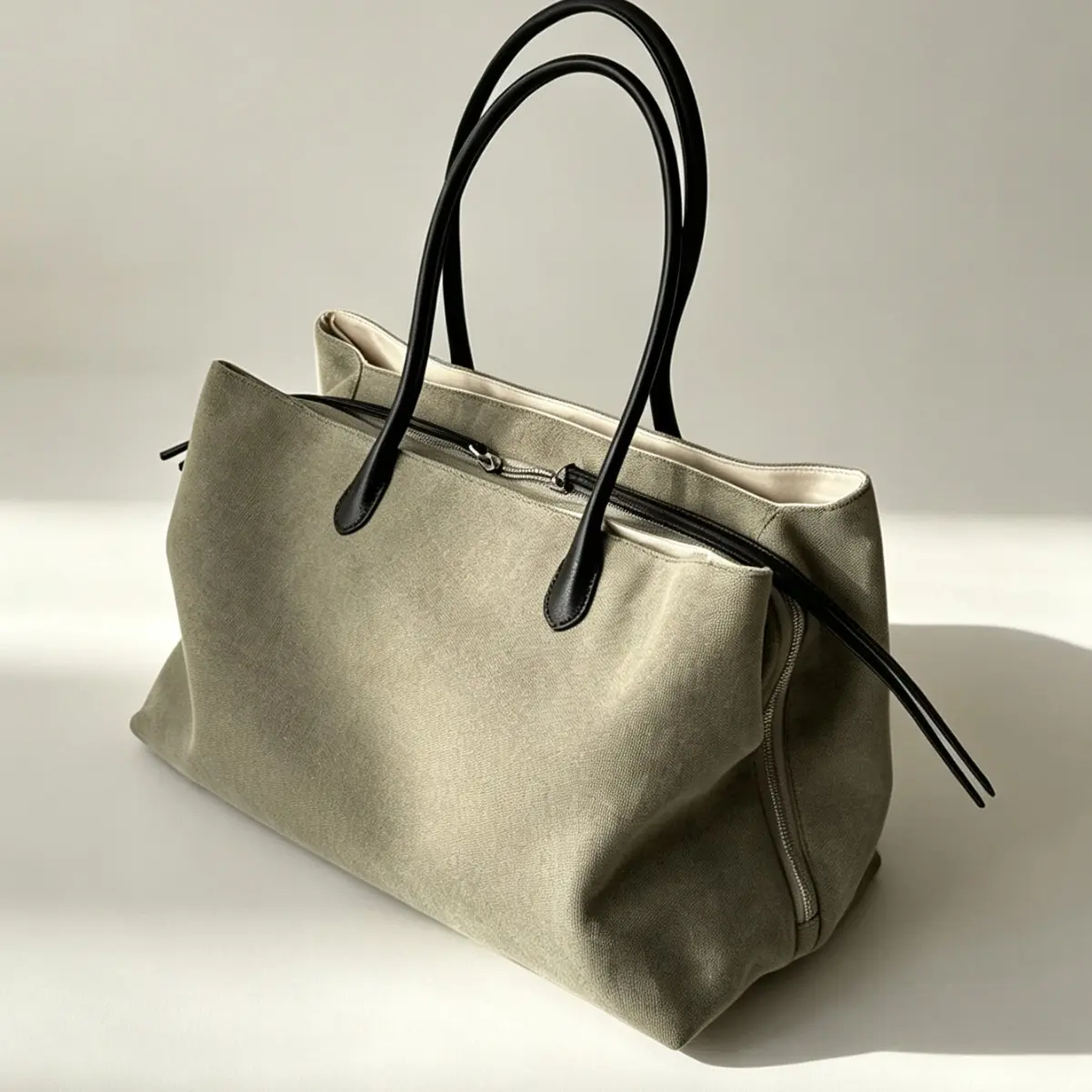 Women's 2026 Vintage Trendy Thickened Canvas Niche Design Washed Tote Bag, Large Capacity Commuter Work Bag, Everyday Purse