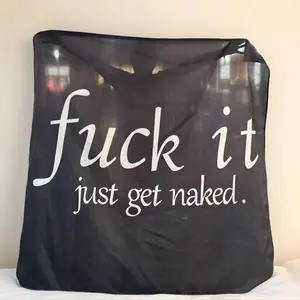 Funny Text Bath Curtain Set, 4-Piece Bathroom Decor, Non-Slip Rug and Toilet Lid, Includes 12 Hooks, Fashionable Shower Space