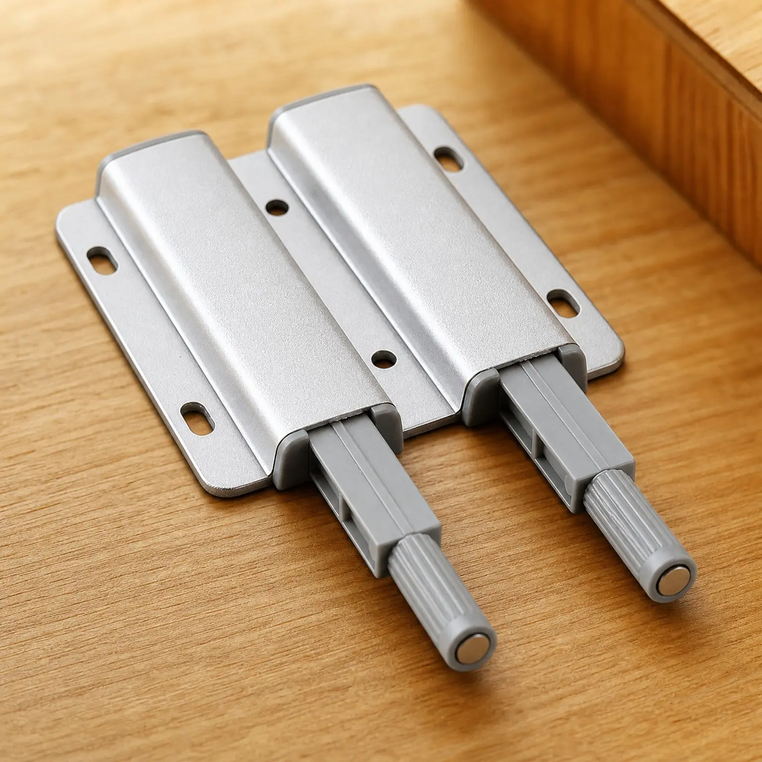 Heavy Duty Magnetic Push Latch, Double Push to Open Touch Latch for Kitchen Cabinets Drawers, Pop Out Cabinet Hardware (1 Pack)
