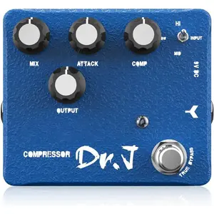 Compressor Pedal & Clean Boost with 3 Band EQ Sustain Effects for Electric Guitar High-end Edition Dr.J Series (D55)