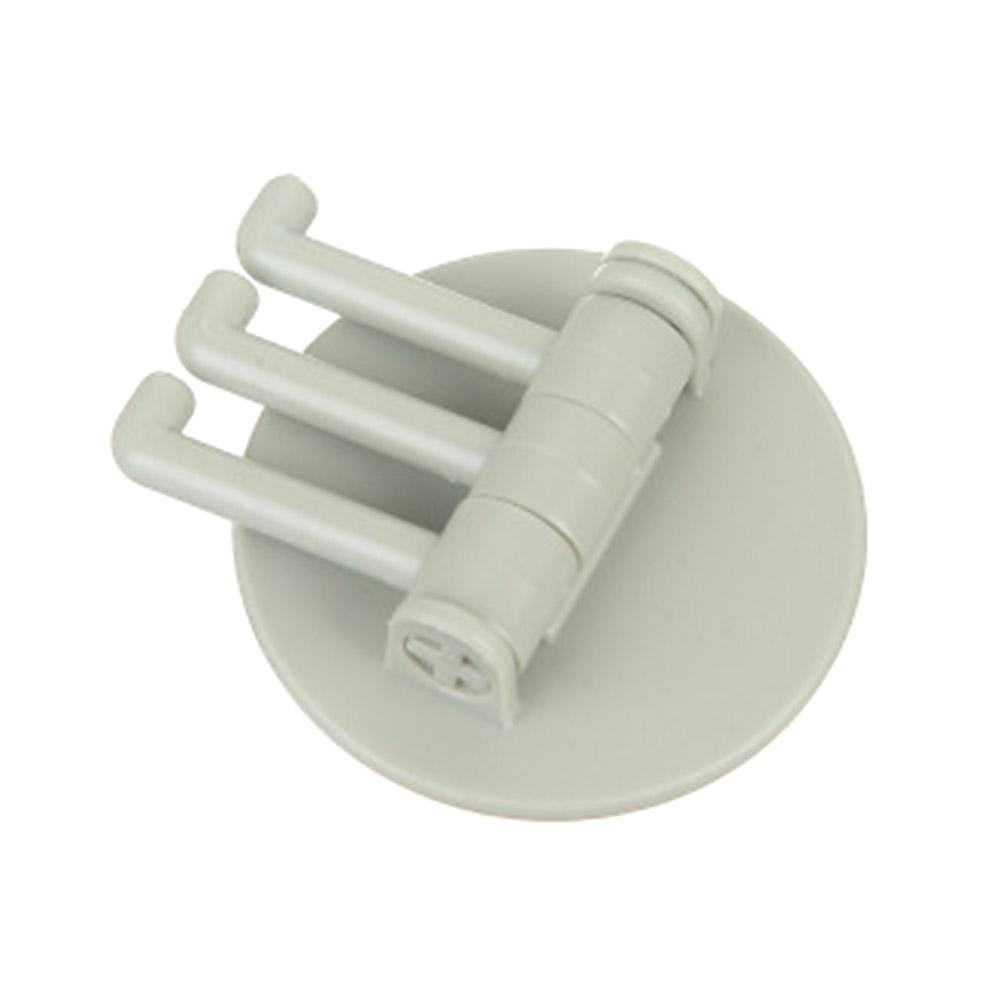 3-Branch Traceless Hanging Hook - Multifunctional Rotary Hook for Kitchen & Bathroom Walls - Punch-Free Installation!