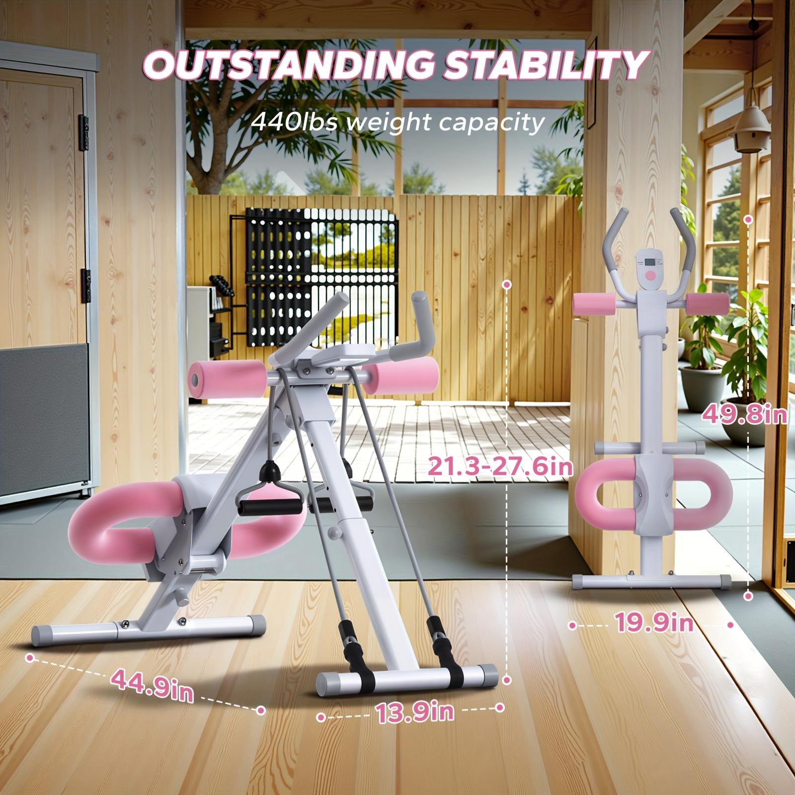 Adjustable Abdominal Training Machine, with LCD Monitor, Foldable Abdominal Exercise Machine, Suitable for Abs, Arms, Legs, Glutes Shaper,  Suitable for Home Gym, Sports Equipment, Outdoor Fun