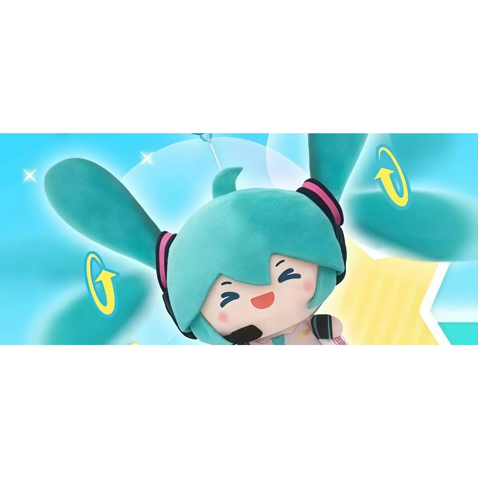 Hatsune Miku Double Ponytail Rotation Plush Doll Doll Bag Pendants Ornaments Decoration Plush Dolls Model Toy Xmas Gift
