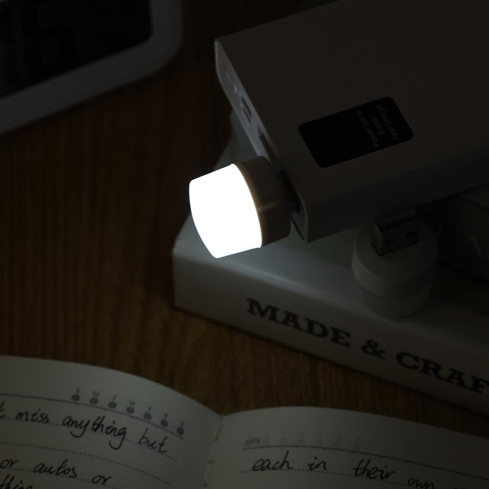 1-10Pcs Mini USB Night Light Warm White Eye Protection Book Reading Light USB Plug Computer Mobile Power Charging LED Night Lamp