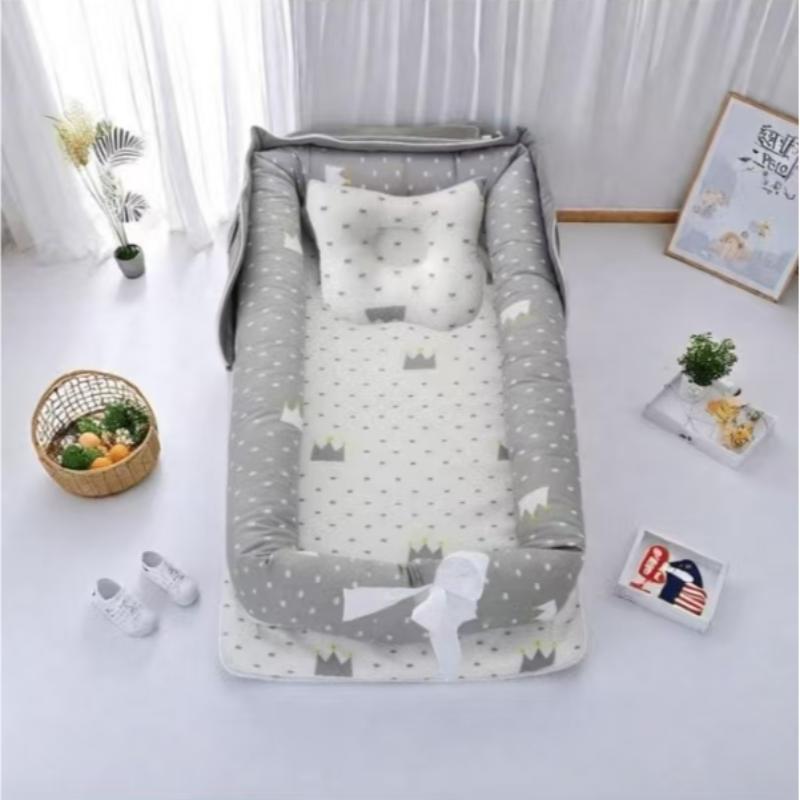 Portable Baby Bed, Baby Crib, Foldable Portable Crib, Newborn Bassinet, Baby Bed for Home, Travel, Outdoor, Baby Furniture for Infant & Toddler