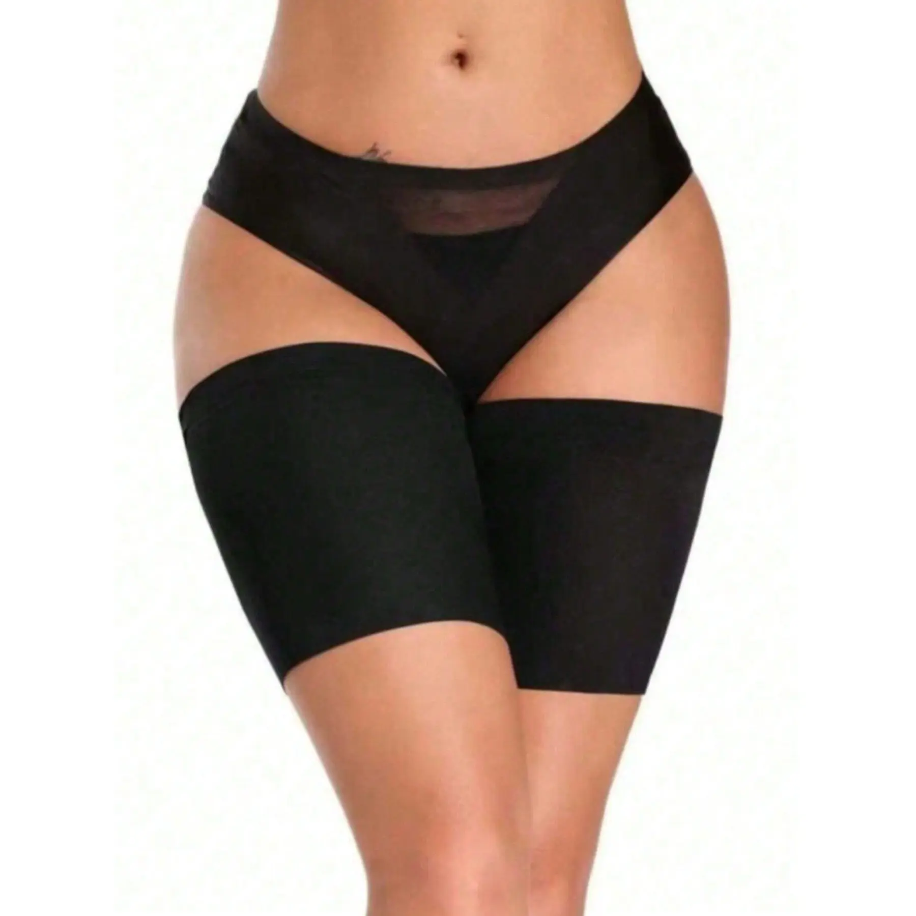 High elasticity thigh compression braces with non-slip silicone inner lining, comfortable anti-chafing thigh wraps suitable for walking and all-day daily wear Thigh Support