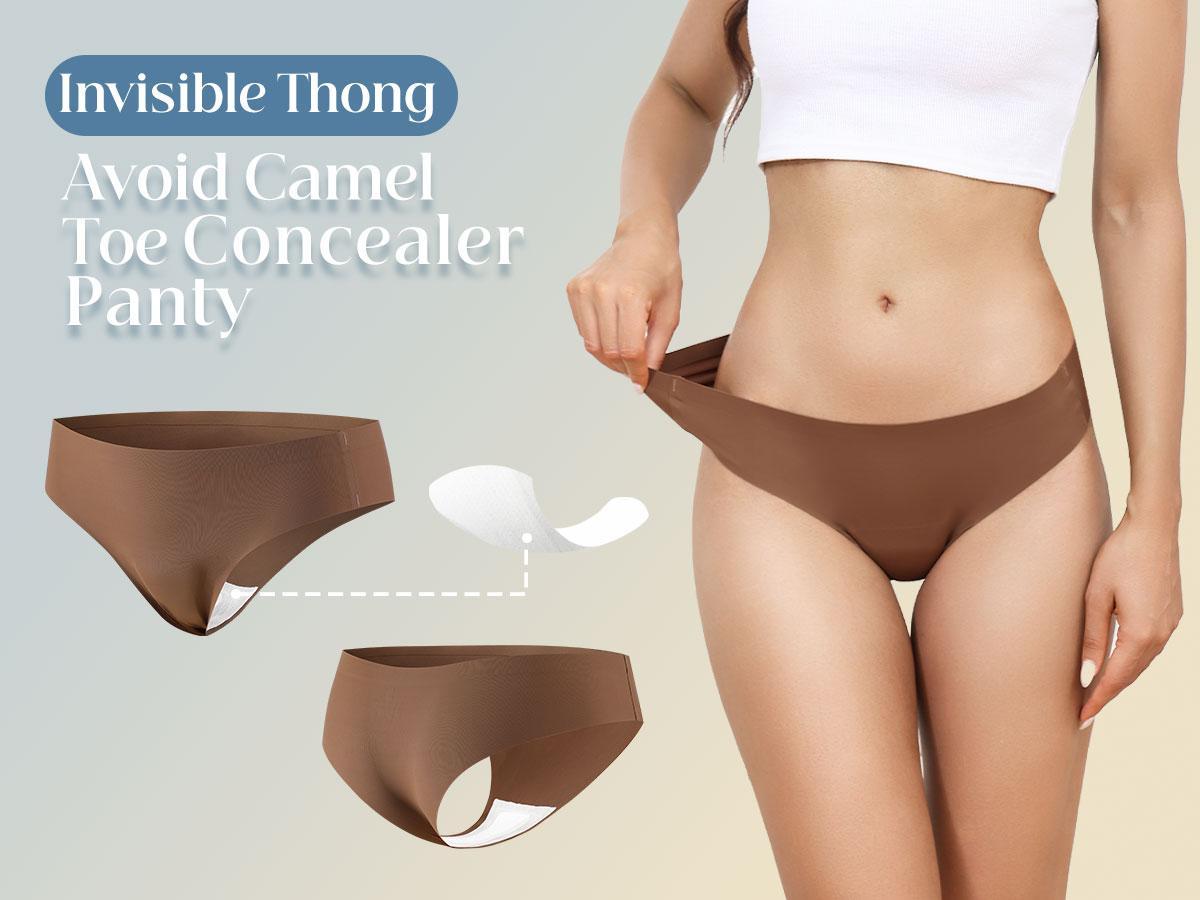 LEVAO 1/3/6 Pack Women’s Seamless Thongs – No Show Camel Toe Cover G-String Panties, Anti Cameltoe Pad, Soft Breathable Workout Yoga Underwear SpringStatements LEVAO 1/3/6 Pack Women’s Seamless Thongs – No Show Camel Toe Cover G-String Panties, Anti Cameltoe Pad, Soft Breathable Workout Yoga Underwear SpringStatements