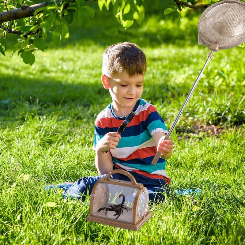 Worm Observation Kit Critter Cage Multipurpose Nature Collection Container Kids Portable Viewer Toy for Children Boys Girls