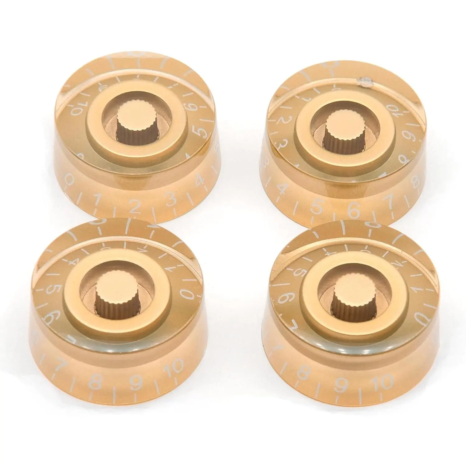 4 count  Inch Size LP Guitar Speed Dial Knobs 24 Fine Splines Control Knobs for  Les Paul/CTS Pots ()