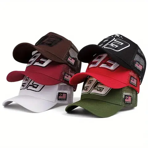 Vintage 93 Embroidered Unisex Trucker Hat - Breathable Mesh Back, UV-Protective, One Size Athletic Sports & Outdoor Hat with Breathable Sports Cap, Embroidered Baseball Cap Features