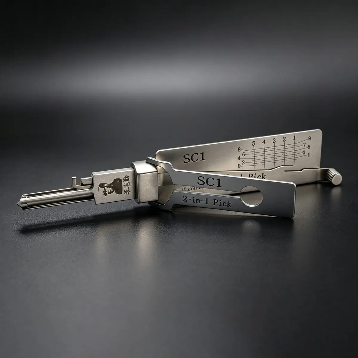 5-Pin Multi-Function Precision Measuring Tool, Anti-Glare Surface, Stainless Steel Material, High Accuracy Graduations