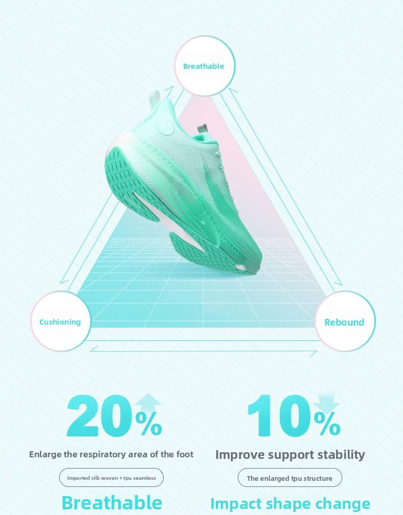 (New)Shoes For Men - Running Shoes For Men Of Large Size, Featuring A Blue And Pink Gradient Breathable Mesh, Shock-absorbing And Anti-slip Sole, And A Lace-up Closed Round Toe Design.These Are Casual Shoes Suitable For Running And Camping