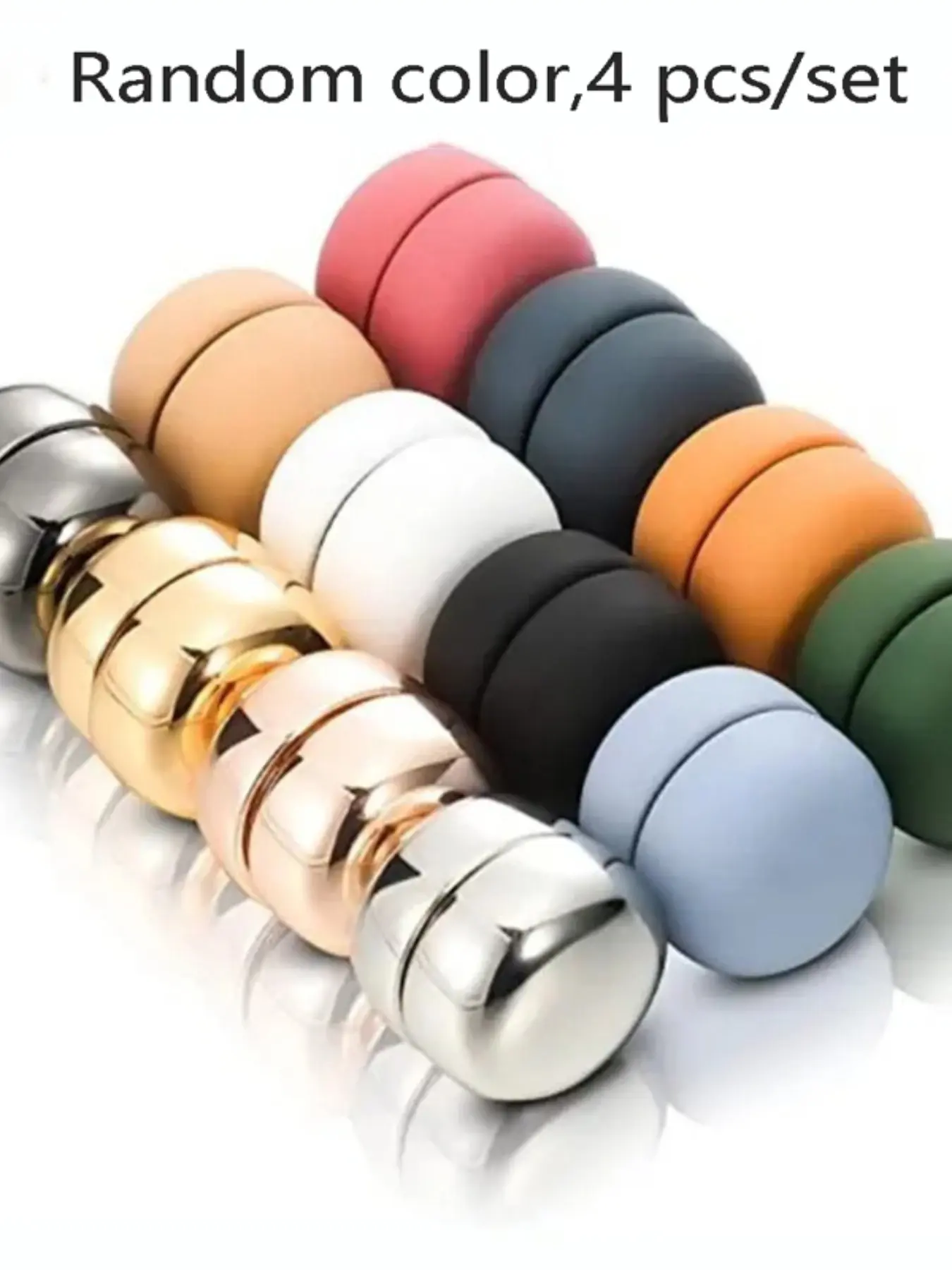 Random Color Magnetic Button Clips Set of 4, Women's Invisible Pearl Pins, Summer Neckline Fasteners, Enhance Your