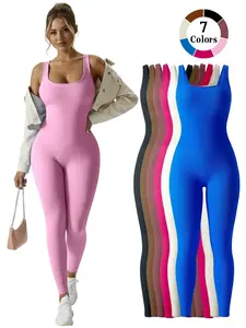 Women's Fashion Body Shaping Tight-Fitting Slimming Underwear, Gym Wear, Workout Fitness Jumpsuit, Skinny Jumpsuit, Sporty Jumpsuit, Sports Jumpsuits, Yoga & Pilates Essential, High Stretch Sweat-Wicking Fabric, Multiple Colors