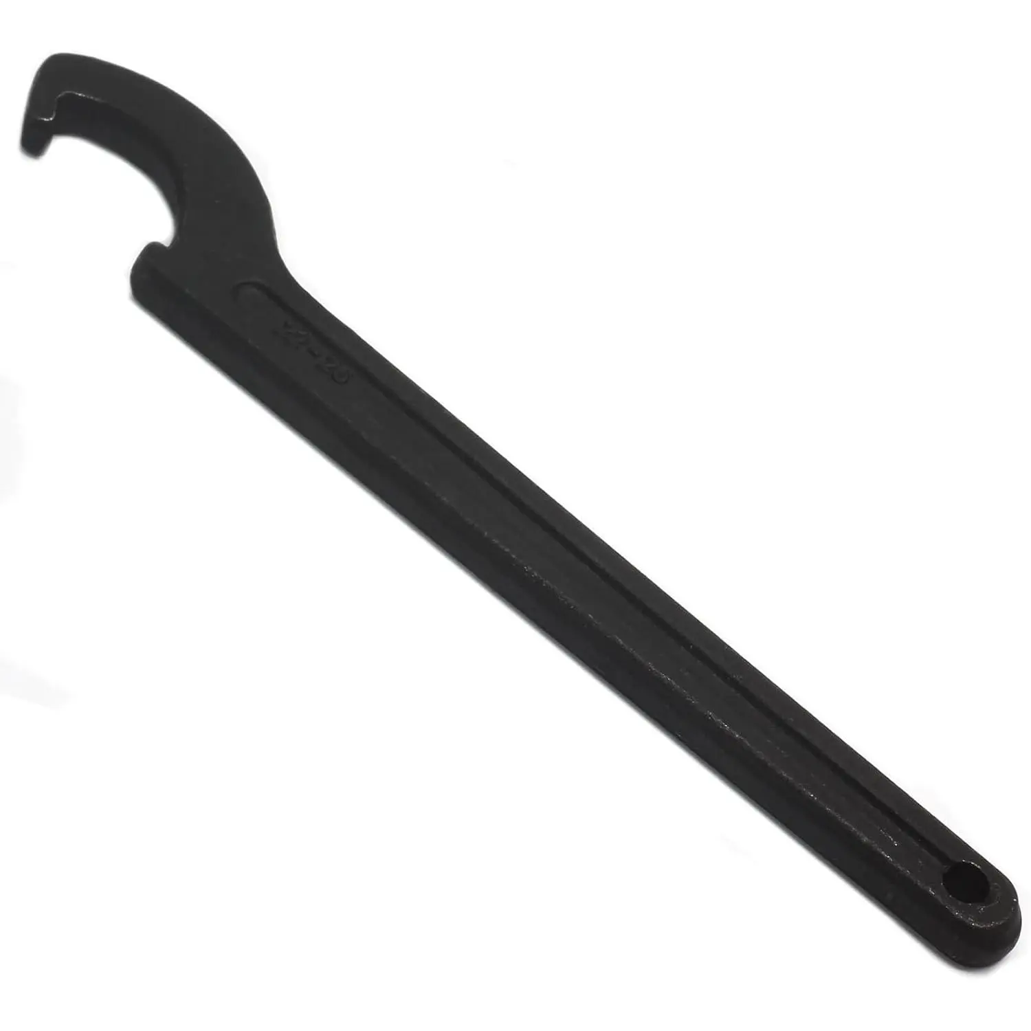 C Hook Spanner Wrench, Black, for 22-26mm Round Nut | Adjustment Hook Wrench Tool Carbon Steel Spanner Wrench Collet Chuck