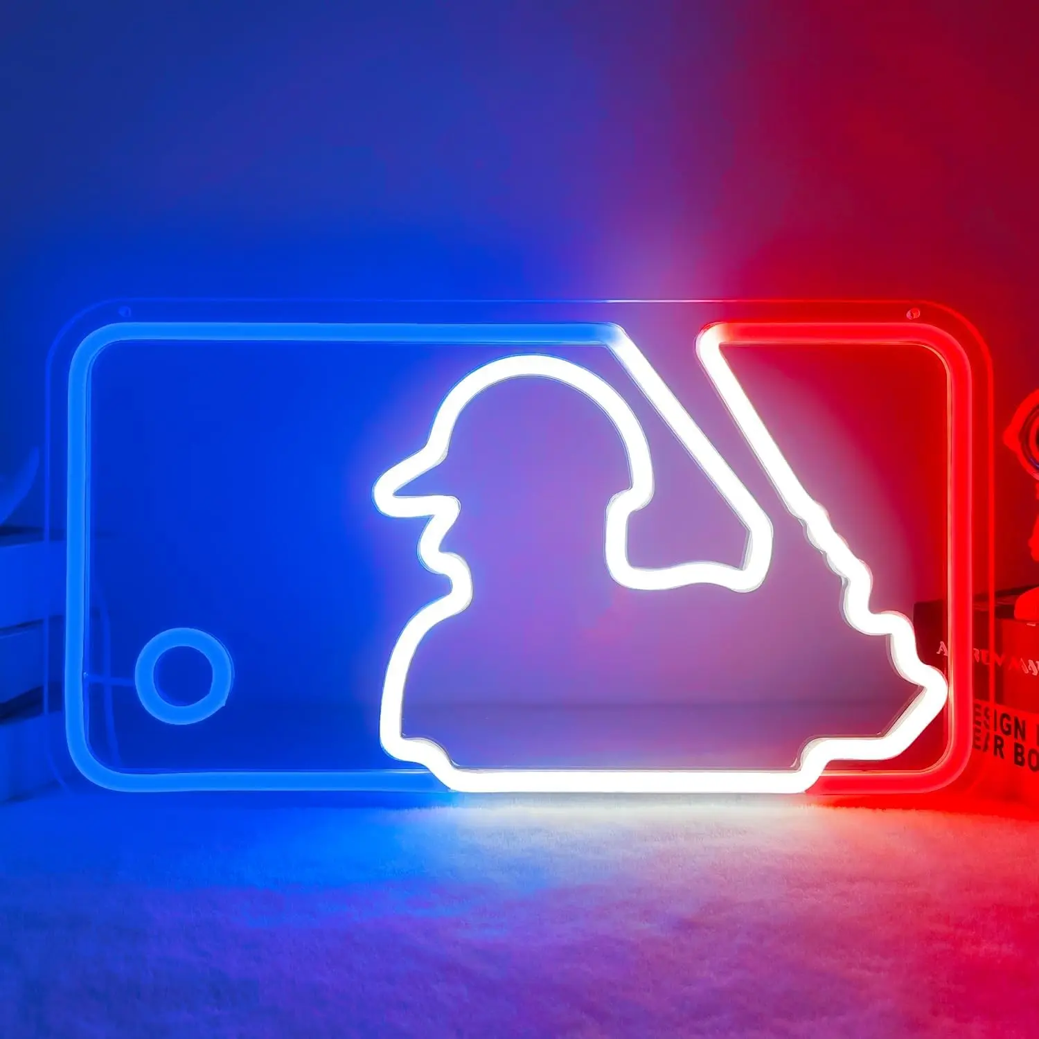 Baseball Neon Light Sign, Adjustable LED Wall Art for Bedroom, Boy's Room, Sports Club, Bar, Unique Gift Idea, Creative Decoration