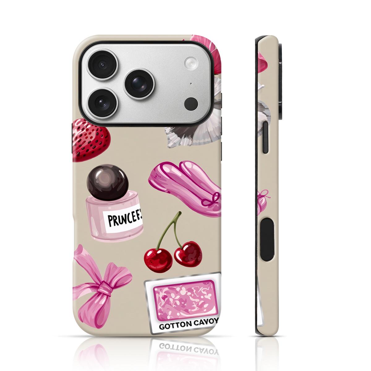 Pink Ballet & Bow Charm Design Phone Case TPU for iPhone 17 Pro Max/16 Pro Max /15Pro Max 15/14/13/12 & Samsung S26 /S25Ultra Tiktok Hot Selling