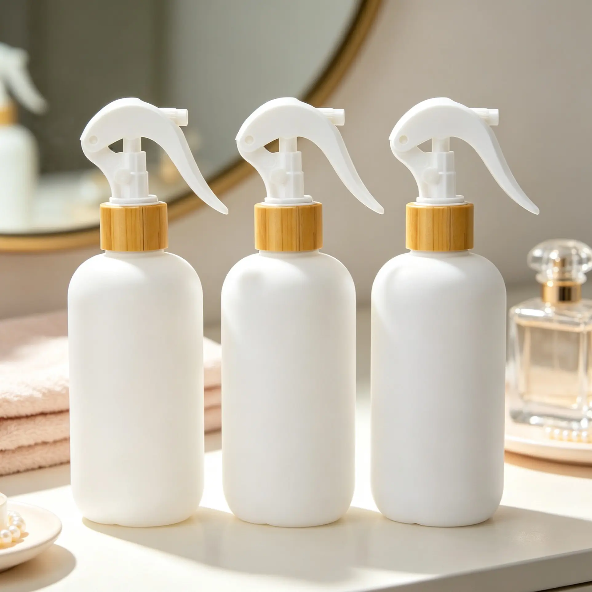 3-Pack 300ML Hdpe Dispenser Bottles, Leak-Proof Reusable Containers, Ideal for Haircare & Body Care, Home & Hotel Use