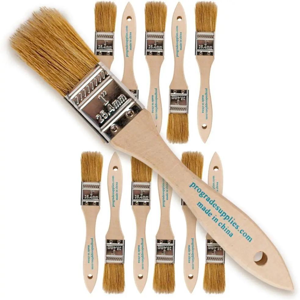 1" Chip Brushes – Disposable  Brushes (12 Pack) DIY Pack for  Up, Trim & Detail Work