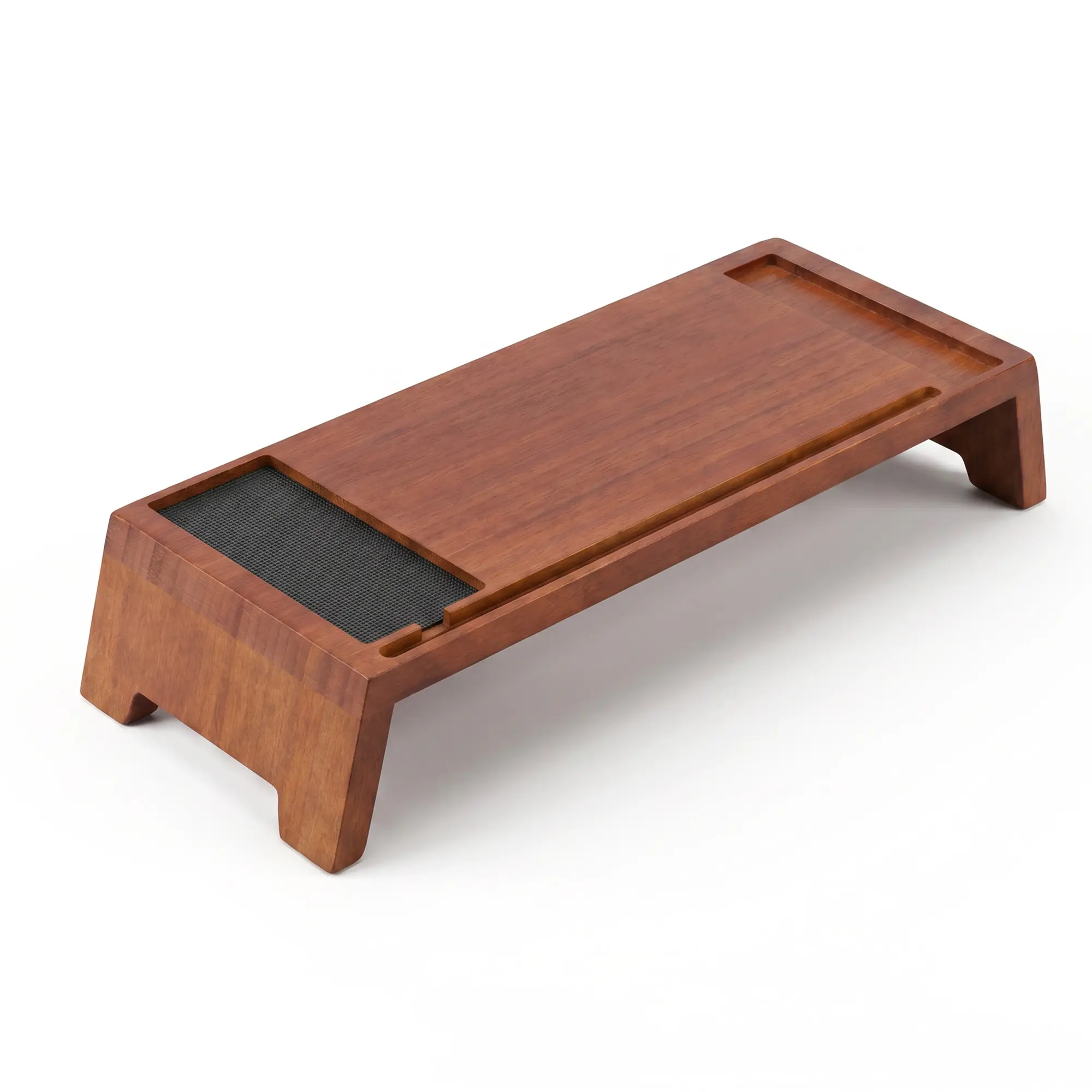 LITE Monitor Stand with 3 USB Ports, Premium Wood Top Desk Riser for Laptop Computer Monitor IMac & More,