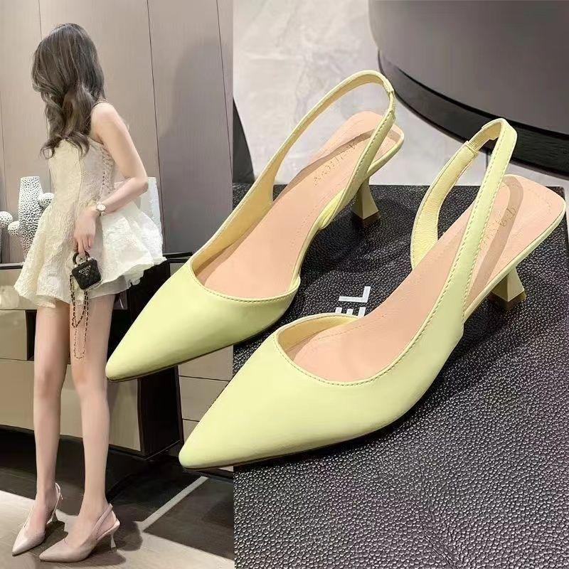 Pointed Toe Stiletto Shoes Unique Design Elegant Closed Toe Sandals Versatile Sandals High Heeled Shoes for Women