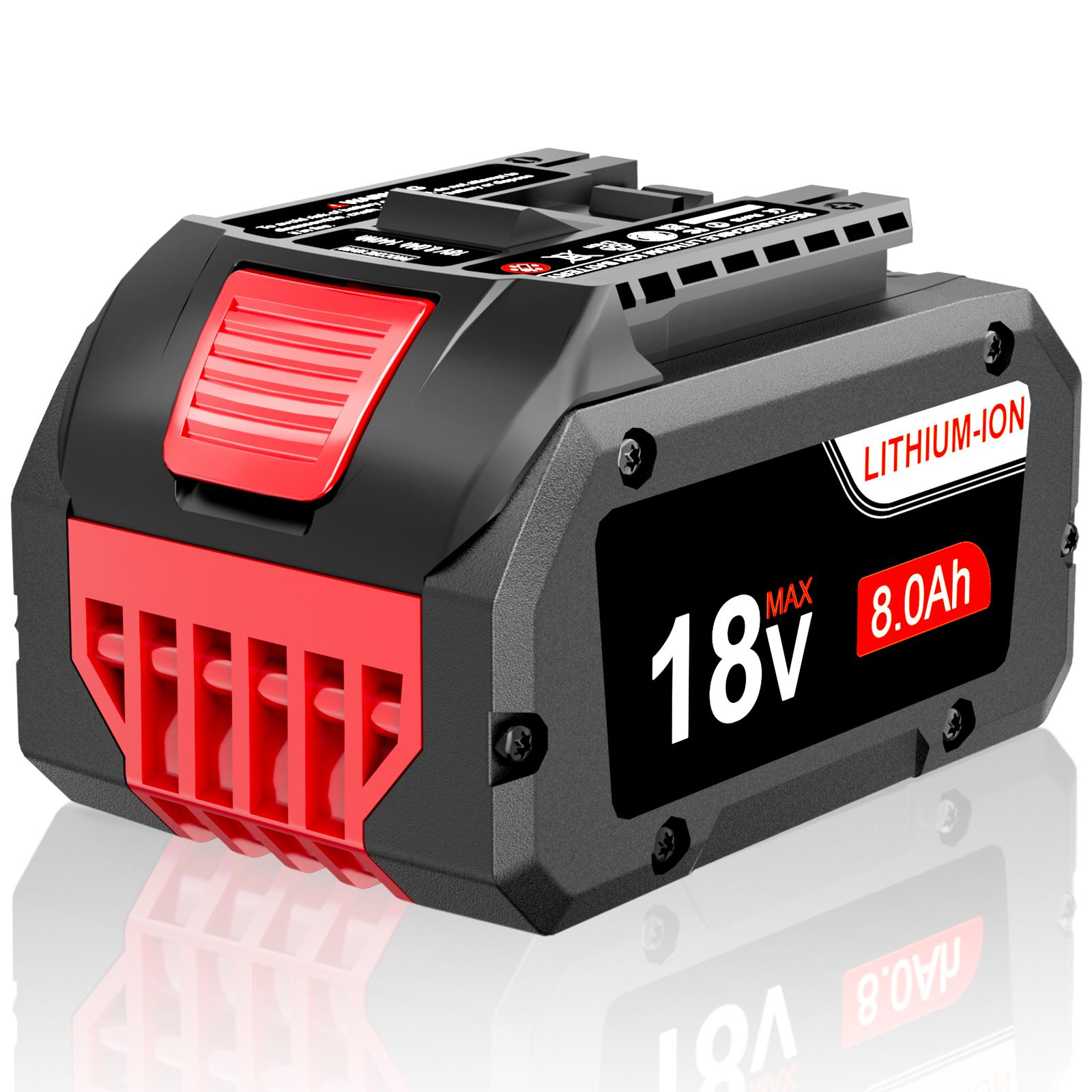 New 8.0Ah For Bosch 18V Li-Ion Battery BAT620 BAT609 Professional GBA 3165140791649