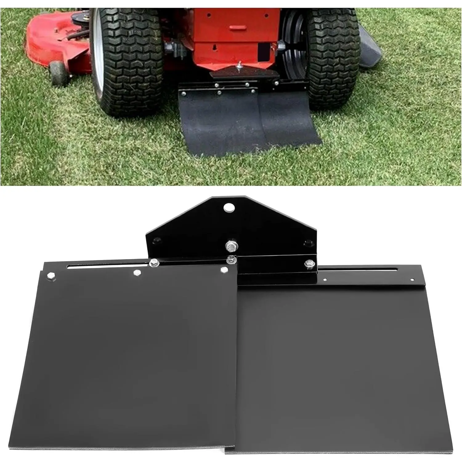 KQQIO Universal Adjustable Lawn Striping Striper Kit with Built-in Hitch, Compatible with 0-Turn Mowers and Garden Lawn Tractors