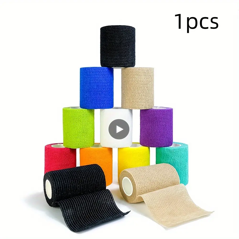 Self-Adhesive Elastic Breathable Finger Bandage, 7.5cm Wide 4.5m Long, Sports Wrap, Stretchy Supportive Medical Tape