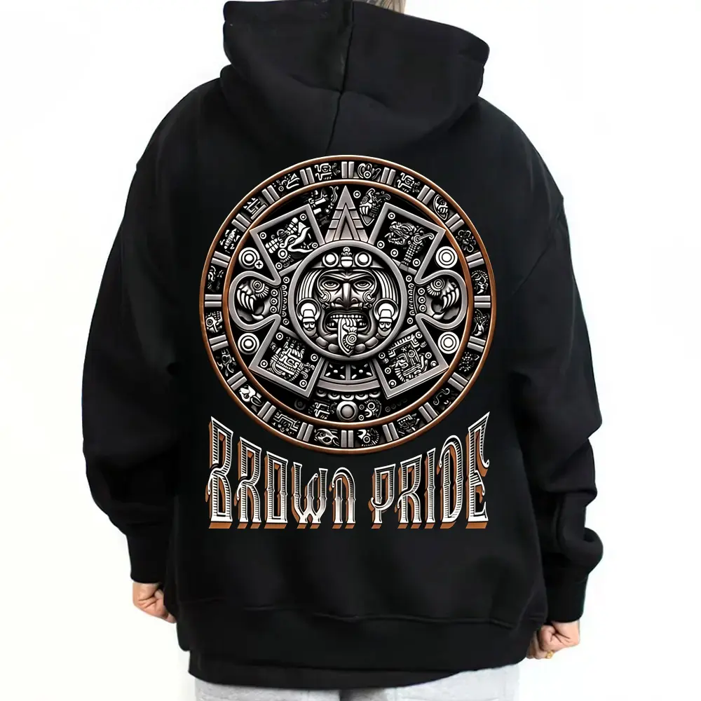 ⛓️ 🌃 Men's Chicano Graphic Hoodie , Loose Fit Top,  Lowrider Style Streetwear Apparel, Aesthetic Hoodie , Bold Graphic Hoodie , Casual Loose Hoodie