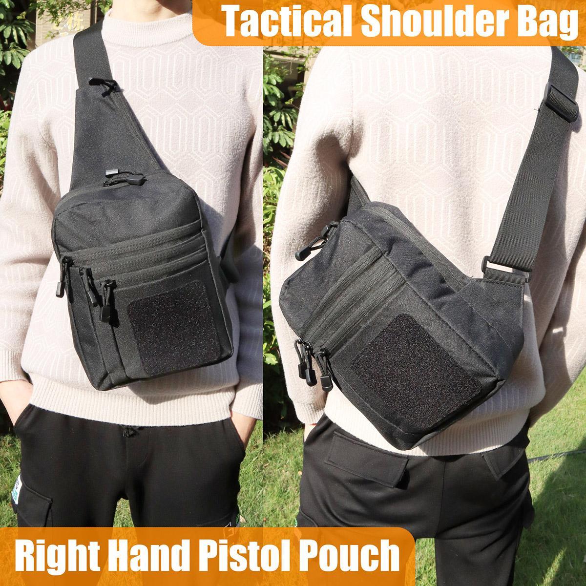Tactical Sling Bag, 1 Count Durable Concealed Carry Bag, Multifunctional Travel Shoulder Bag, Outdoor Equipment for Men & Women, Tactical Crossbody Bag