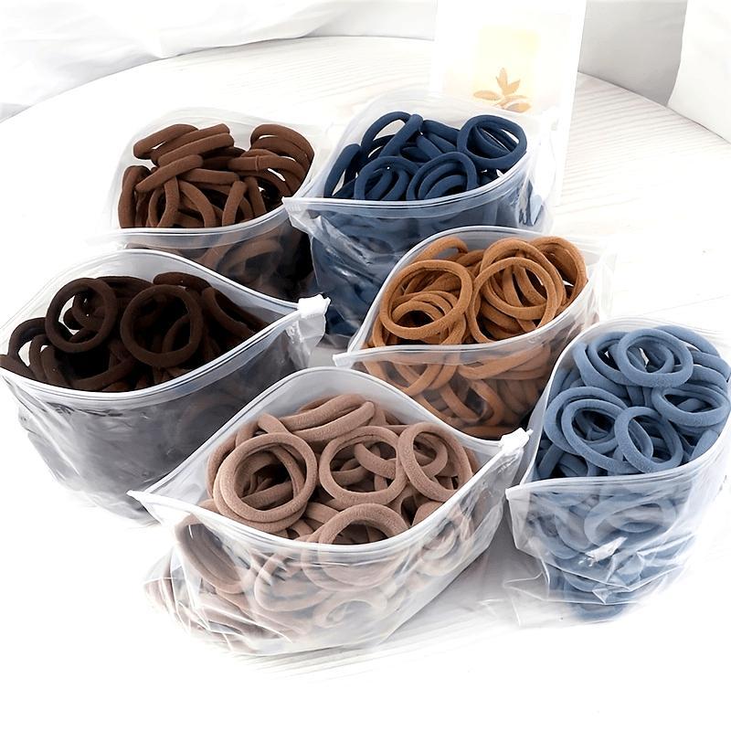 Women's Basic Hair Bands, 50 Pcs Simple Solid-Color Elastic Headbands, Hair Rope Ties, Hair Accessories Set and Ponytail Holders, Hair Accessory Set