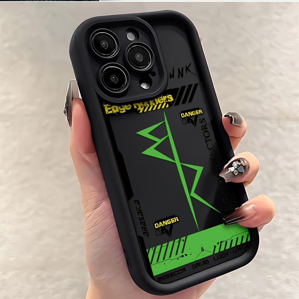 Phone Case: Cyberpunk Style Frame Pattern Phone Case for iPhone 17 E Air Pro ProMax iPhone16 15 14 Plus 13 12 Mini 11 X XS XR Shockproof Soft TPU Back Cover