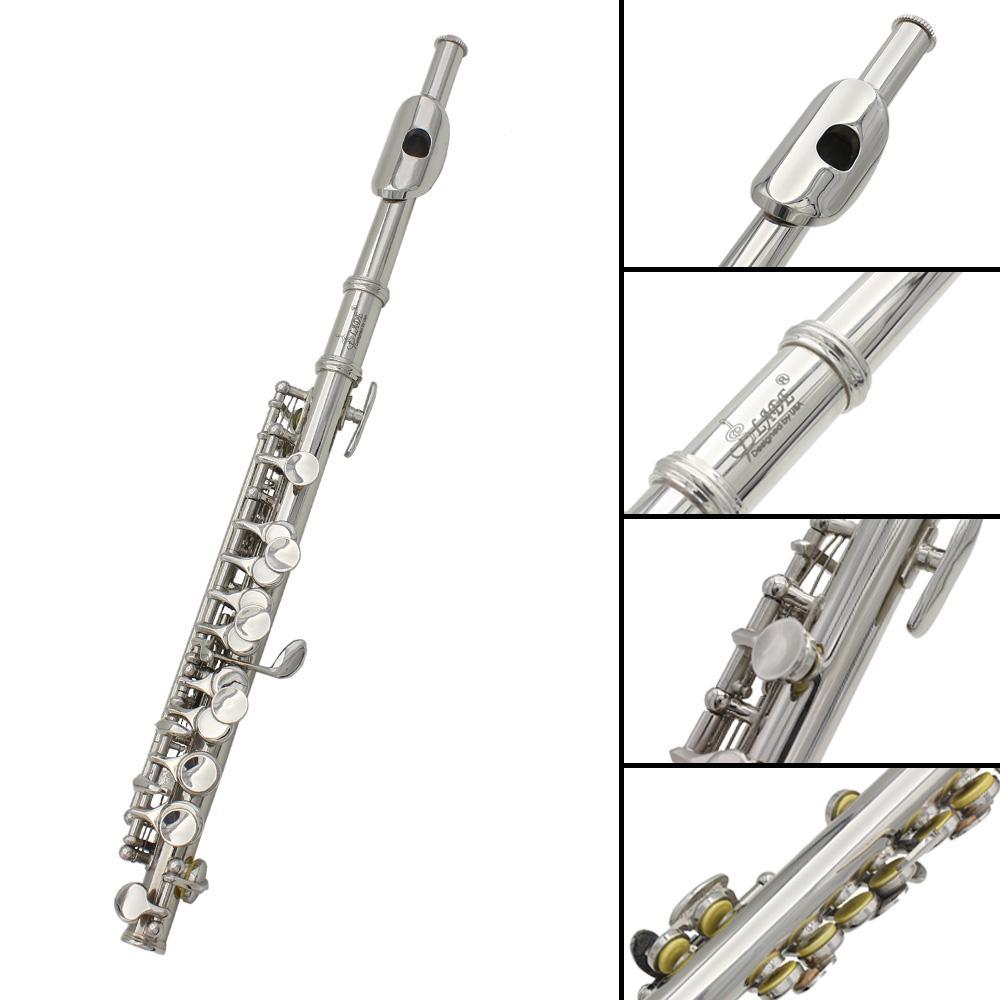 16 Holes Piccolo, 1 Count C Key Piccolo Musical Instrument for Beginners, Wind Instrument for Students & Professionals