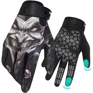 Motorcycle Gloves for Men Women Touchscreen, Lightweight Dirt Bike Glove Non-Slip, Skeleton Motorcycle Riding Glove